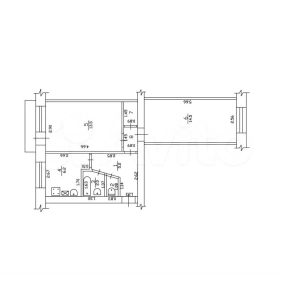 2-к. квартира, 46 м², 4/5 эт.
